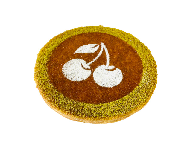 galette pistache cerise amaréna