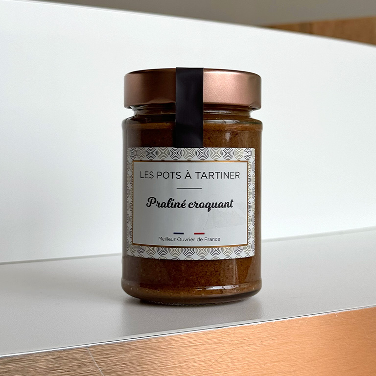 pot à tartiner praliné croquant tourbillon
